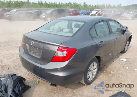 2012 Honda Civic Lx from USA, damaged, VIN 19XFB2F50CE315606